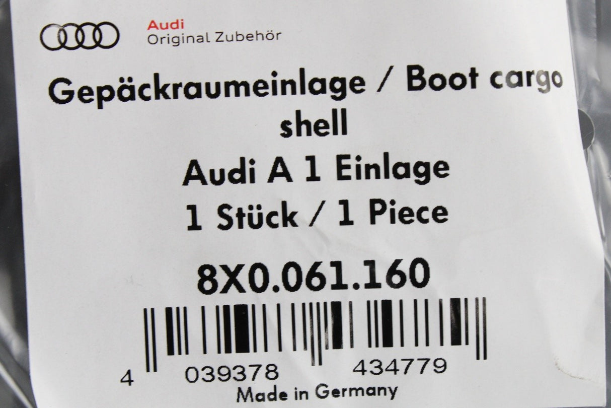 Audi A1 S1 2011-18 flexible foam boot load liner mat 8X0061160