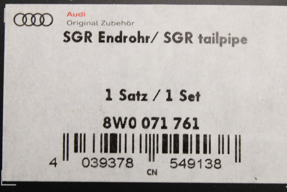 Audi A4 A5 2016-24 exhaust pipe tip trim set 8W0071761