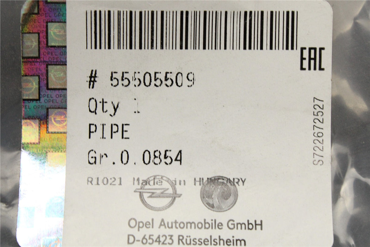 Vauxhall Insignia B 2018-on clutch pipe (RHD) 55505509