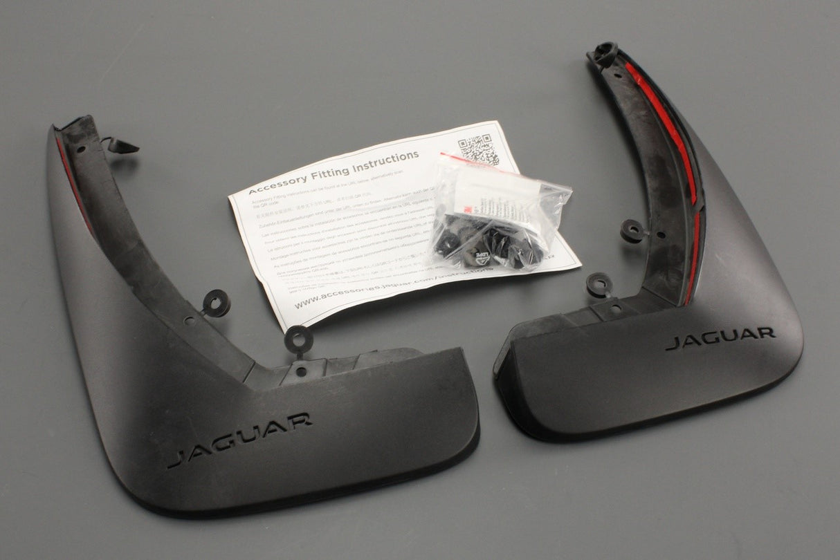 Jaguar XE 2015-on mud flap kit (front) T4N7512