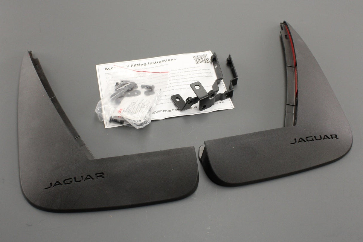 Jaguar XF 2016-on mud flap set (rear) T2H12954