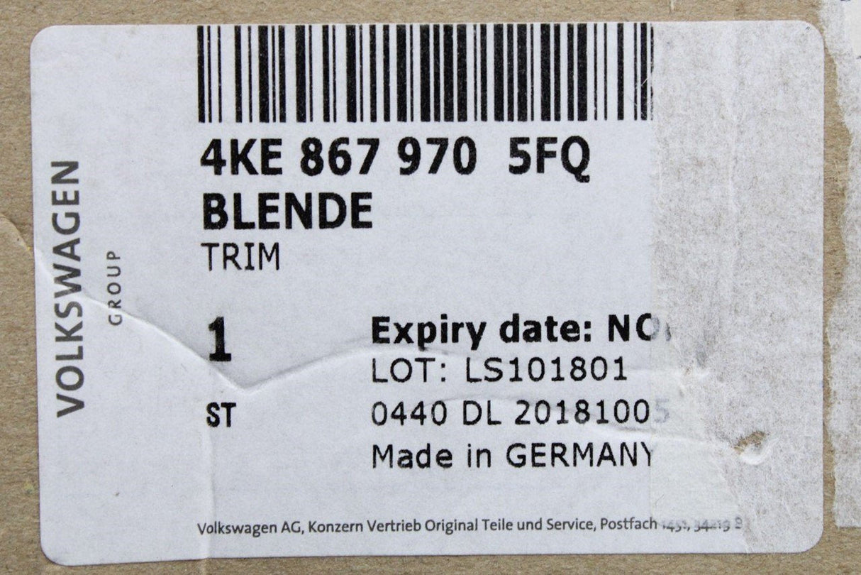 Audi e-tron 2019-on interior door trim (front right) 4KE867970 5FQ