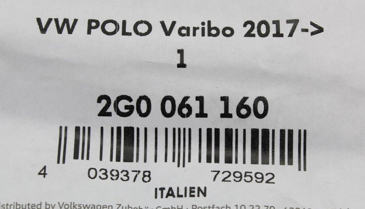 VW Polo AW 2018- Flexible boot liner variable boot floor only 2G0061160