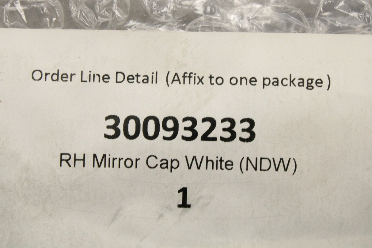 MG wing mirror cap (right) 30093233