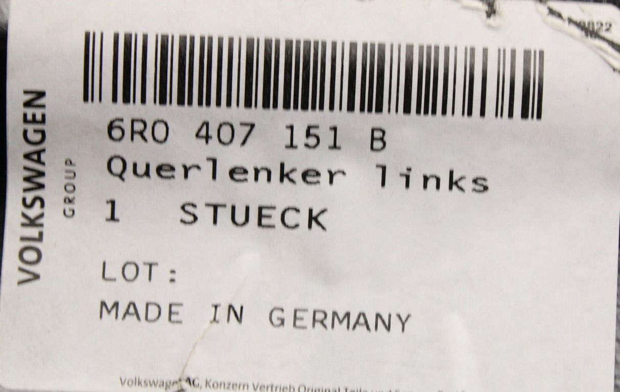 Audi A1 SEAT Ibiza 2009-2018 lower control arm (front left) 6R0407151B