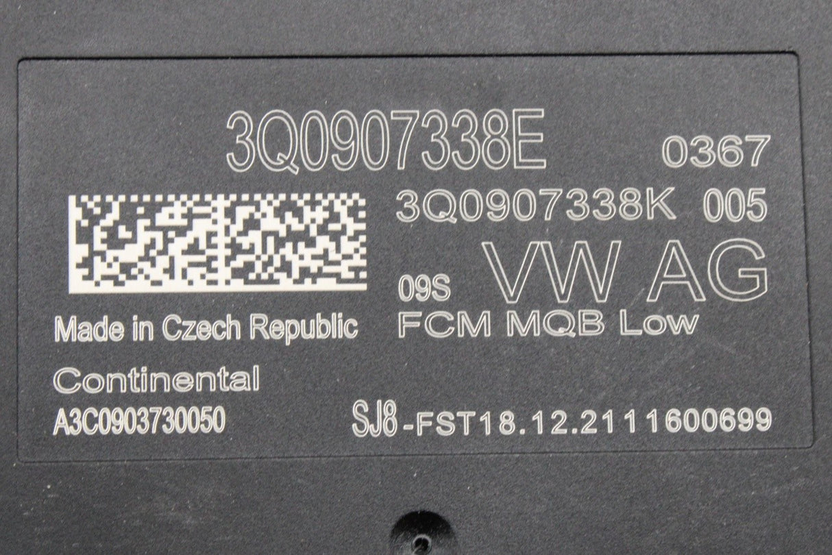 VW Tiguan Audi Q3 Skoda Kodiaq SEAT headlight control module 3Q0907338G