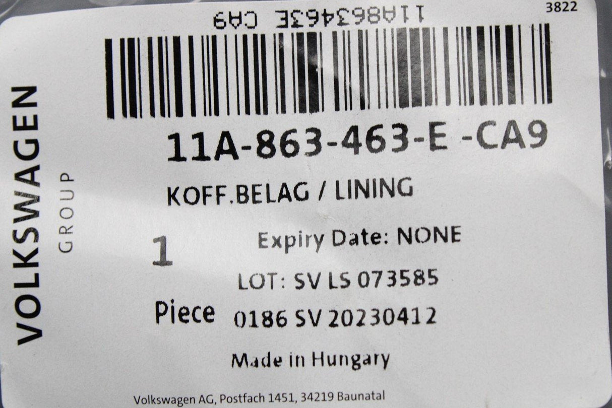 VW ID.4 ID.5 2021-on luggage compartment floor 11A863463E CA9