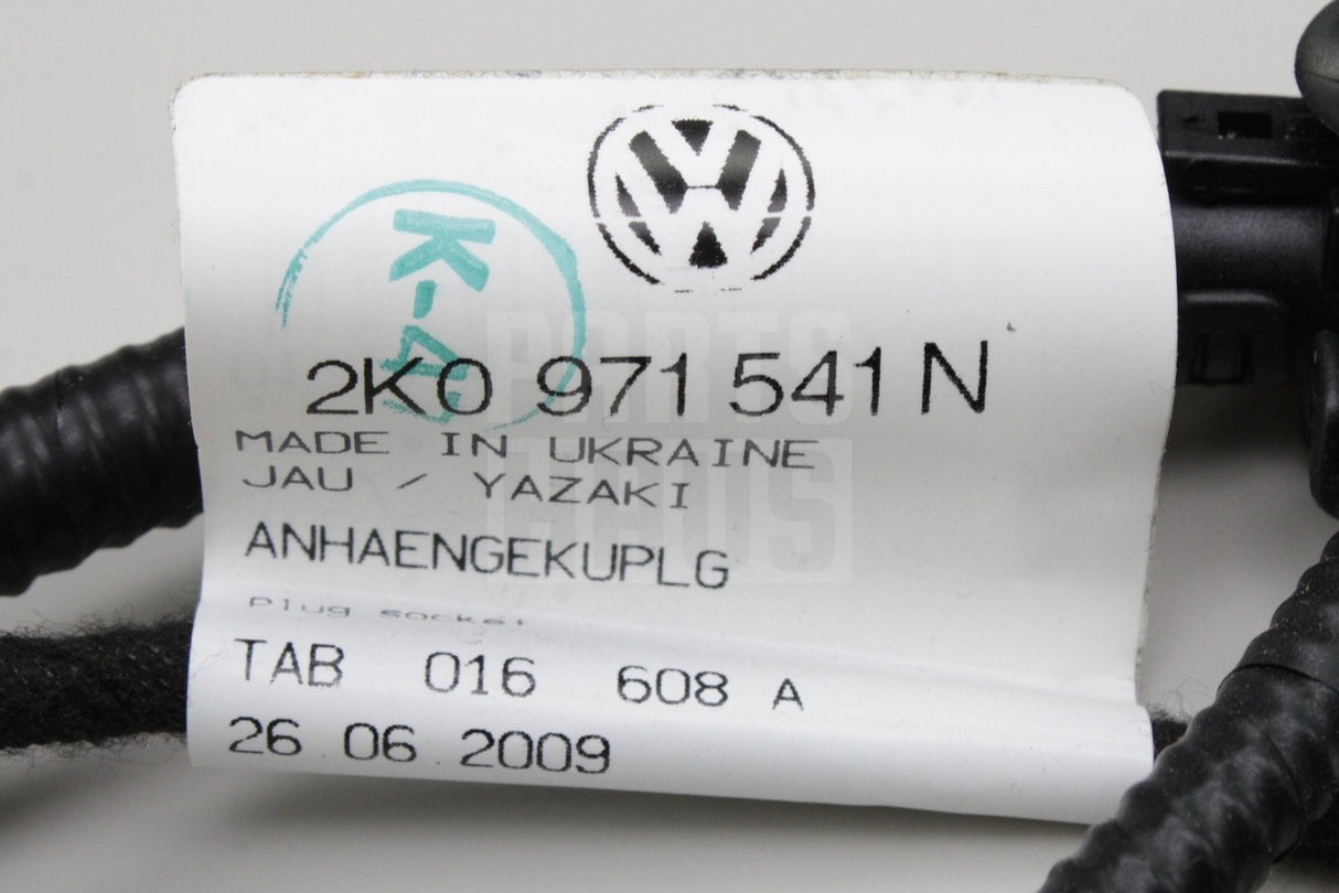 VW Caddy 2004-2015 parking sensor wiring harness (rear) 2K0971541N