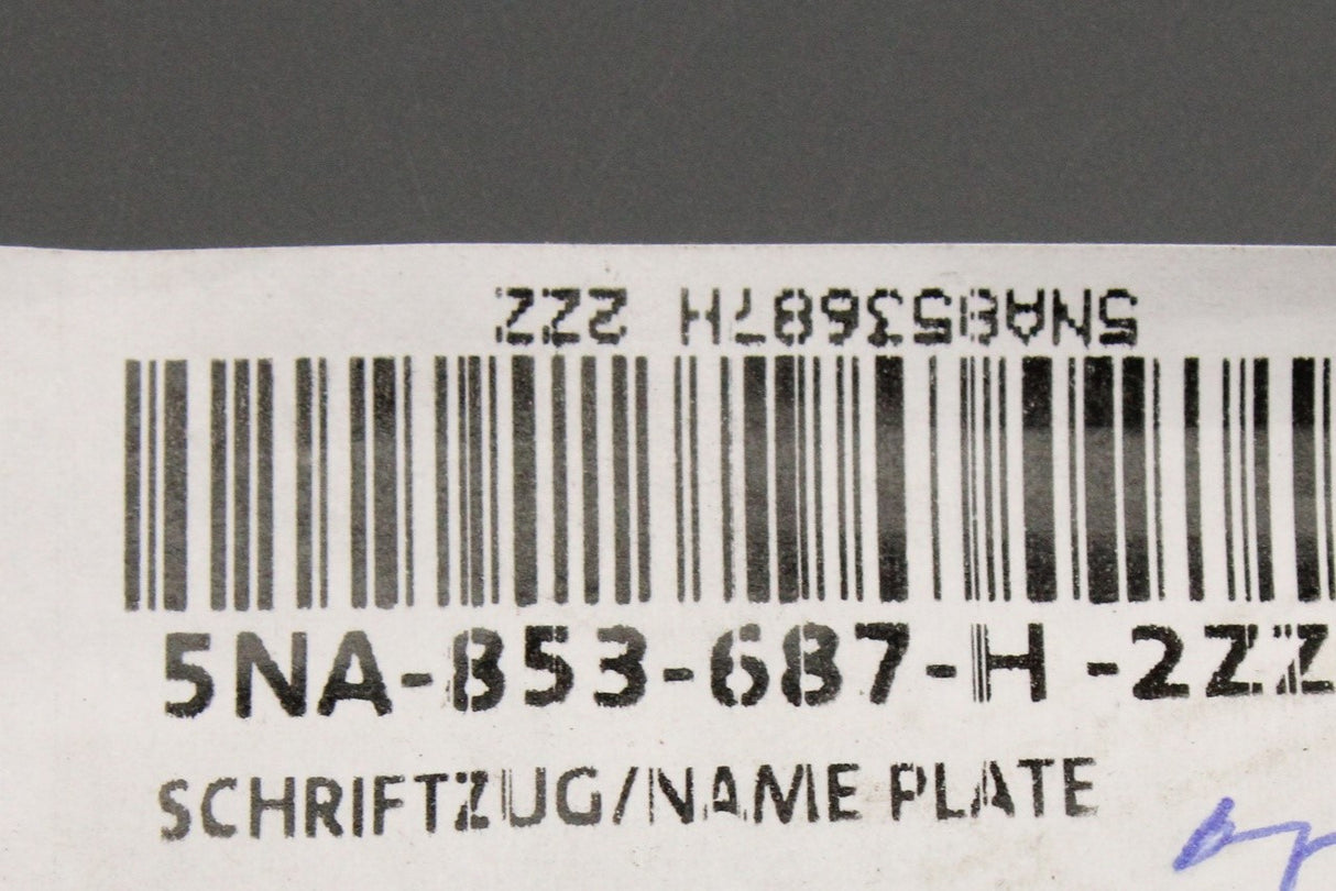 Genuine VW Tiguan 2021-on rear boot lid lettering badge (chrome) 5NA853687H 2ZZ