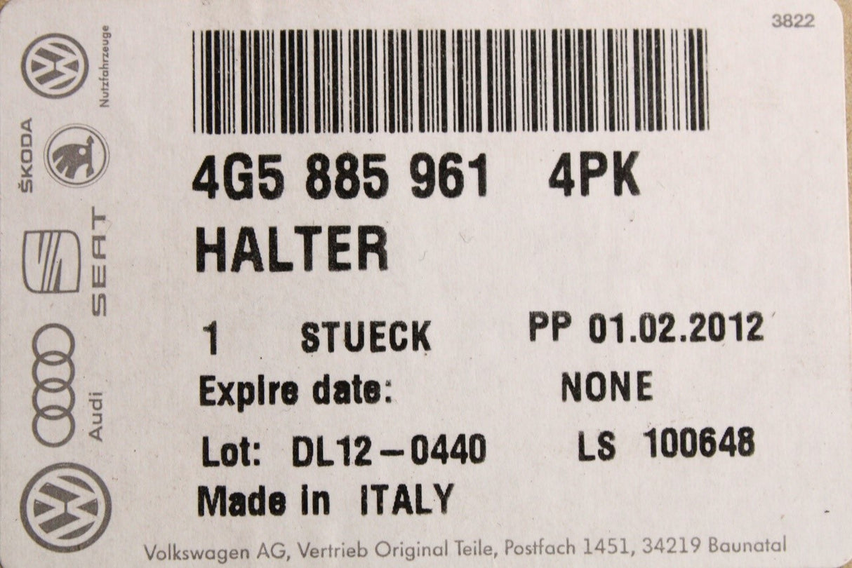 Audi A6 S6 C7 11-18 rear seat centre armrest bracket frame 4G5885961 4PK