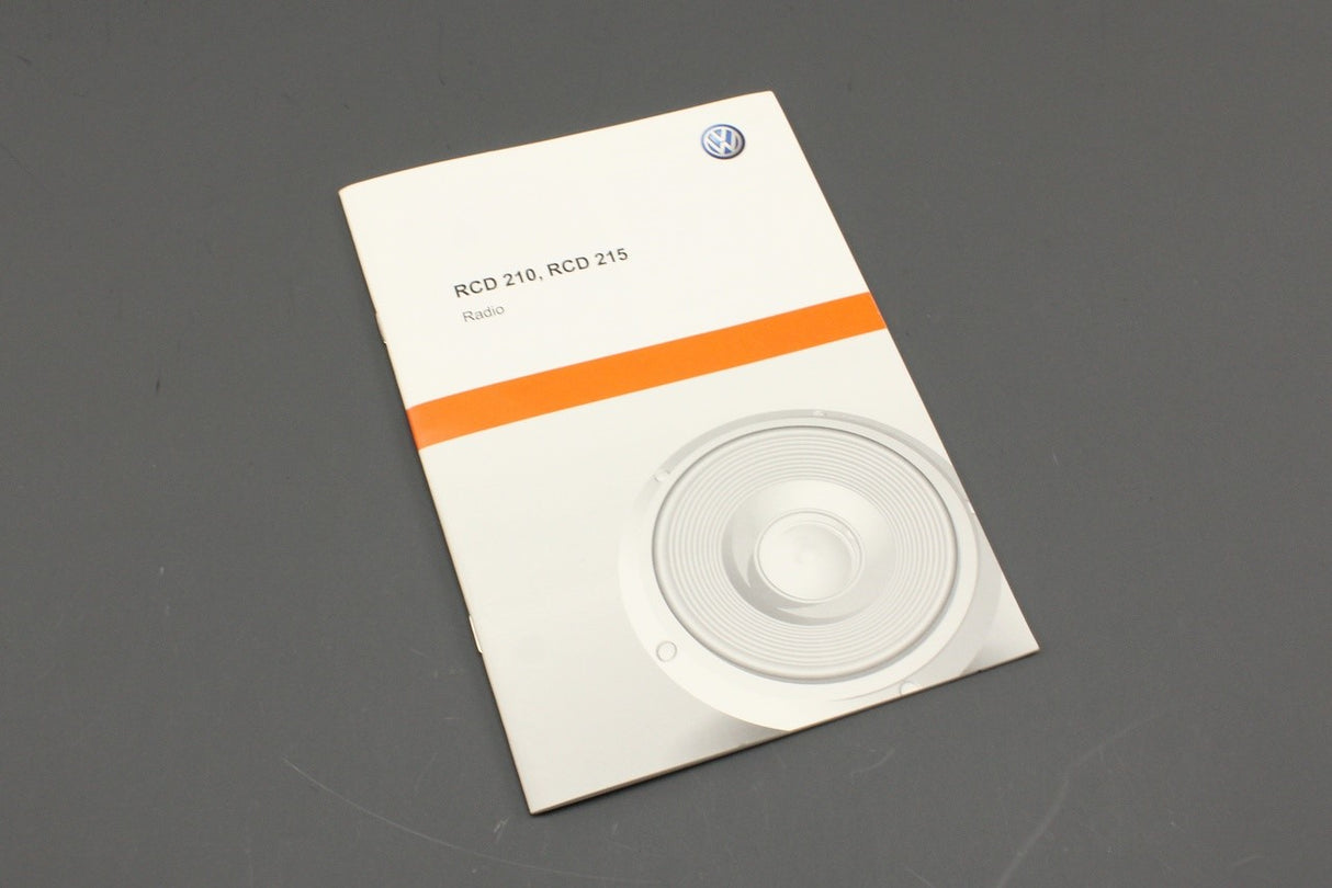 VW radio manual RCD210 RCD215 (2014 edition) 1525R621R20