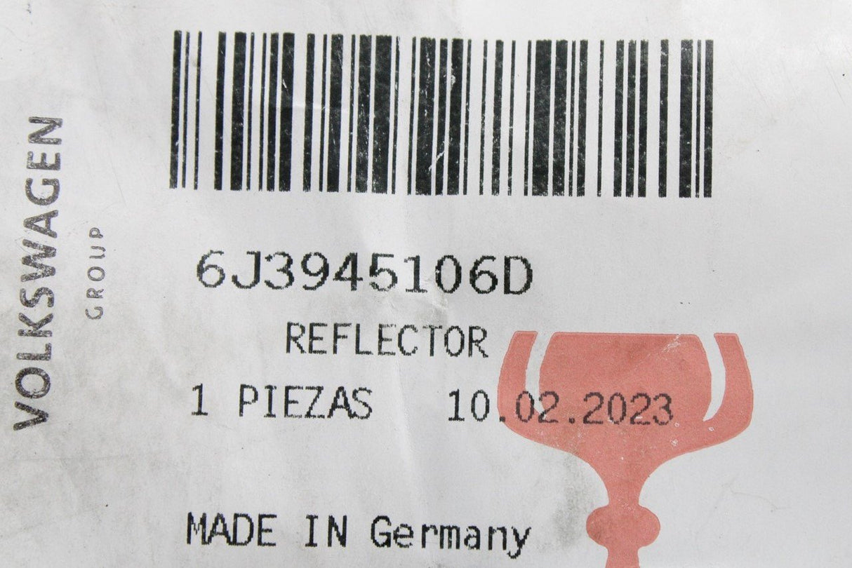 SEAT Ibiza 2013-2017 bumper reflector (rear right) 6J3945106D