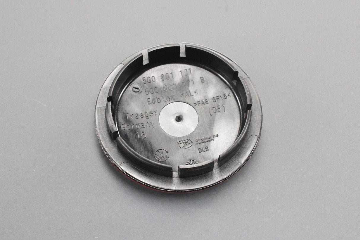 VW Golf GTI Clubsport TCR alloy wheel centre cap red (x1) 5G0601171B LYC