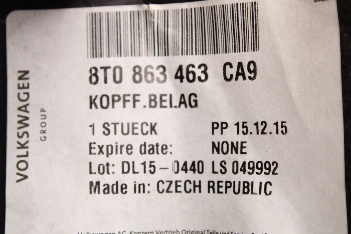 Audi A4 S4 A5 S5 RS5 2008-2016 boot compartment floor 8T0863463 CA9