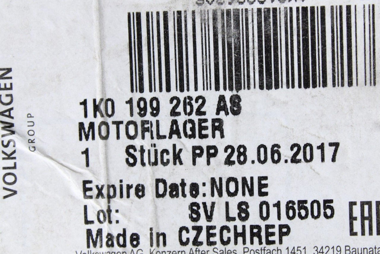VW Golf Audi A3 Skoda Superb SEAT Leon engine mount (right) 1K0199262AS