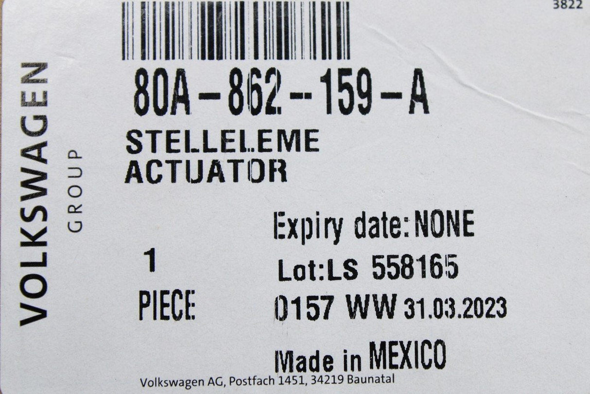 VW Tiguan Allspace Audi Q5 17-on fuel filler door actuator 80A862159A
