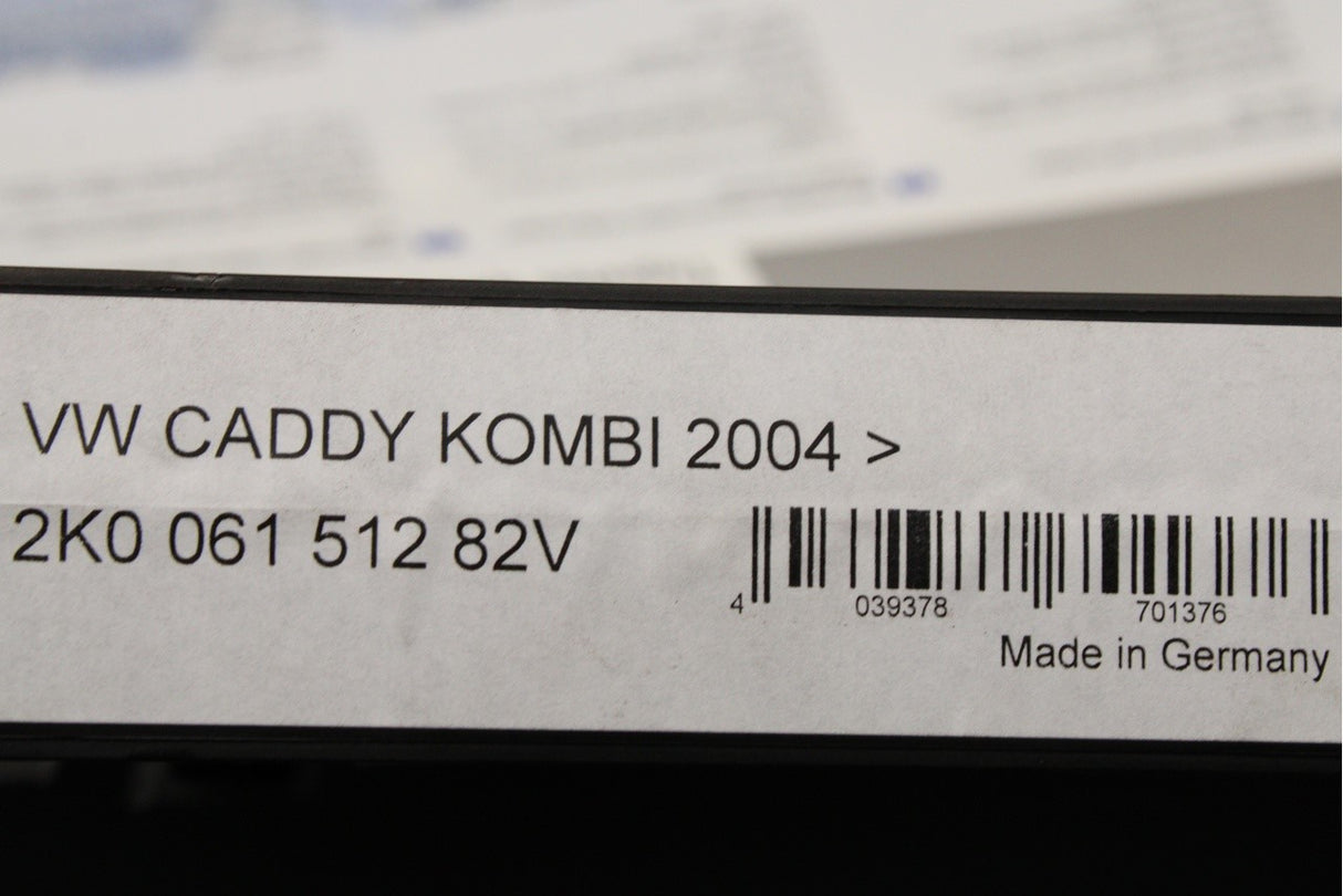 VW Caddy Maxi Life Kombi 2011-2020 rear rubber floor mats 2K0061512 82V