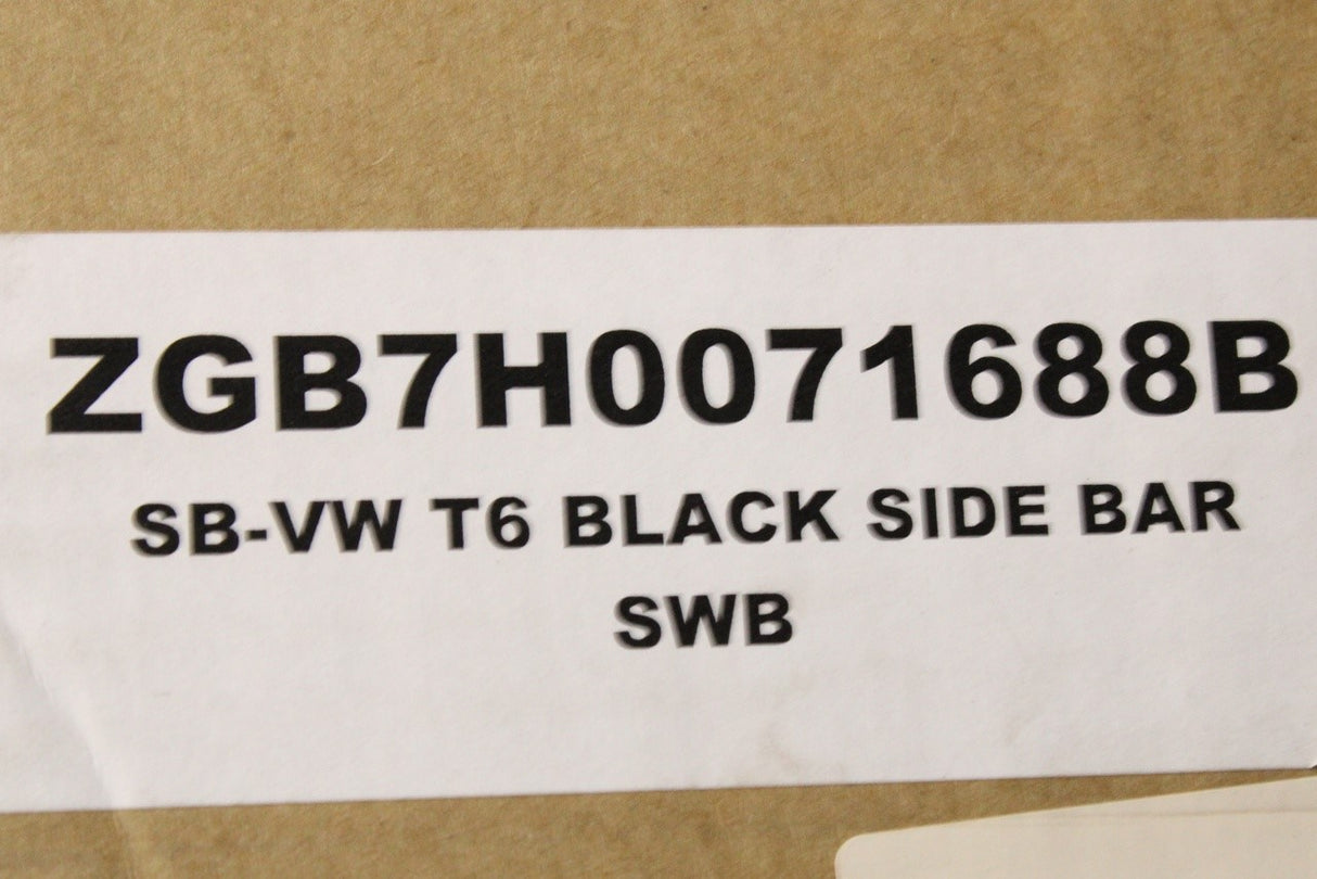 VW Transporter T5 T5.1 T6 T6.1 black side bars (SWB) ZGB7H0071688B