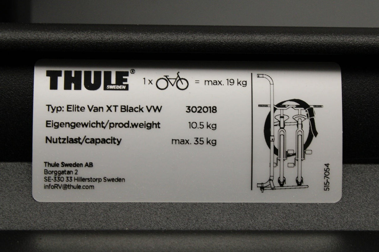 VW Grand California 2020-on wing door bicycle carrier (rear) 7C4071104C