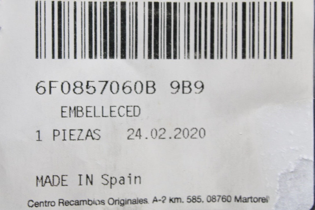 SEAT Arona Ibiza 2018-on Centre console trim (black) 6F0857060A 9B9