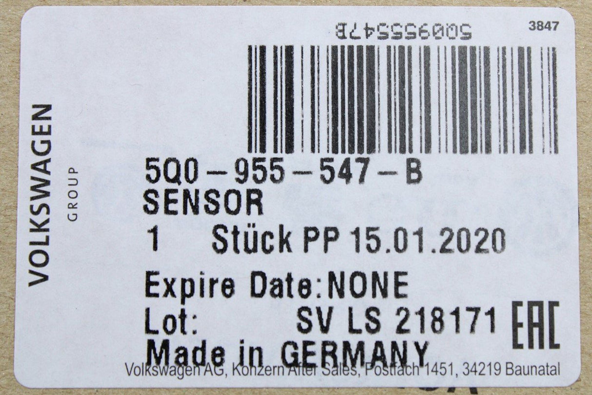 VW Skoda SEAT Golf Tiguan Leon Rain and humidity sensor 5Q0955547B
