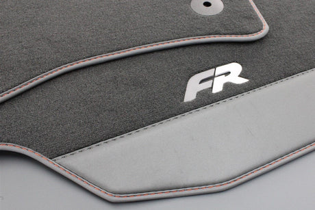 SEAT Leon 2020-on FR floor mat set black/grey (x4) 5FC863011B LOE