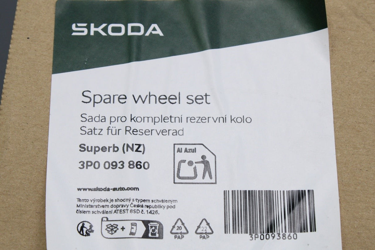 Skoda Superb 2024-on temporary spare wheel set 3P0093860