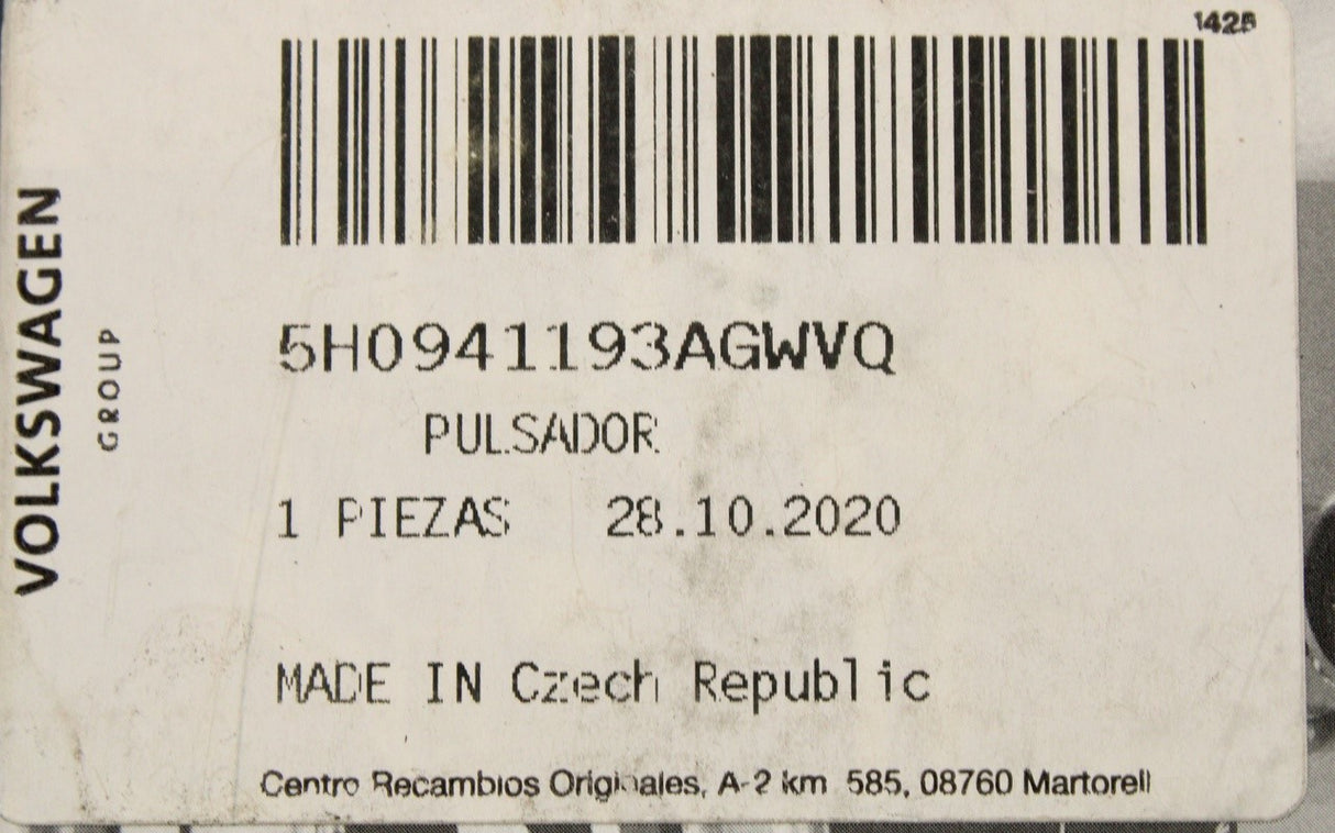 Cupra Leon Formentor 20-on headlight multi button switch 5H0941193AG WVQ