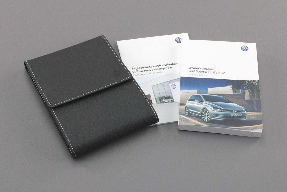 VW Golf Sportvan SV 2016-Onward Owners manual and wallet A510E0020
