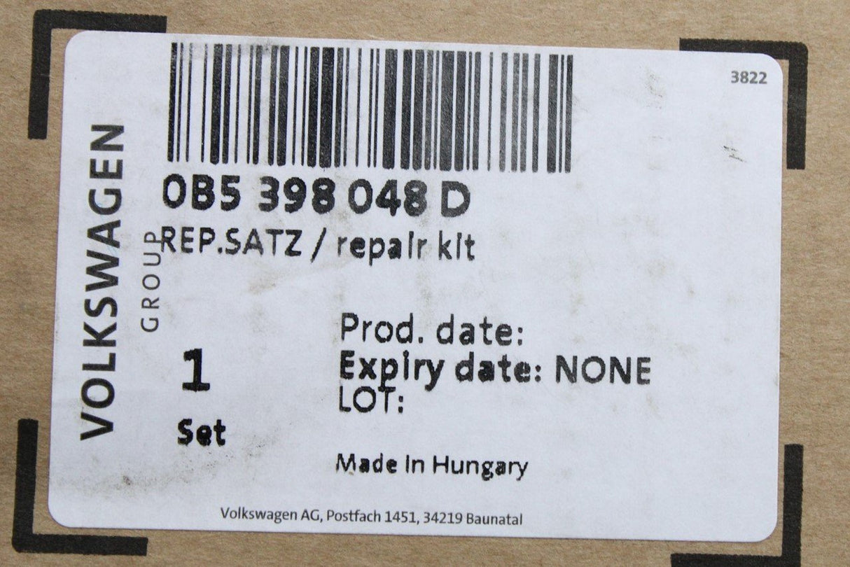 Audi 0B5 DL501 auto gearbox valve body mechatronic repair kit 0B5398048D