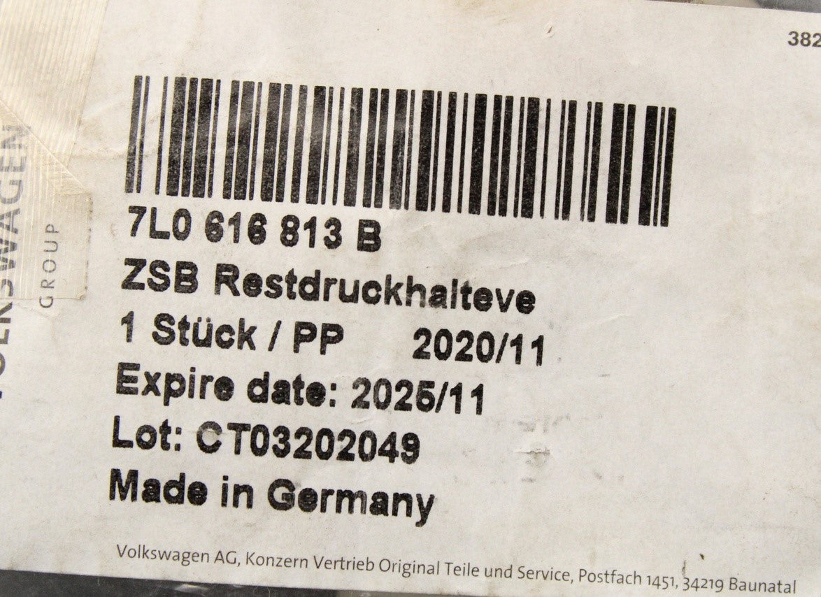 Audi Q7 07-15 VW Touareg 06-10 air suspension pressure valve 7L0616813B