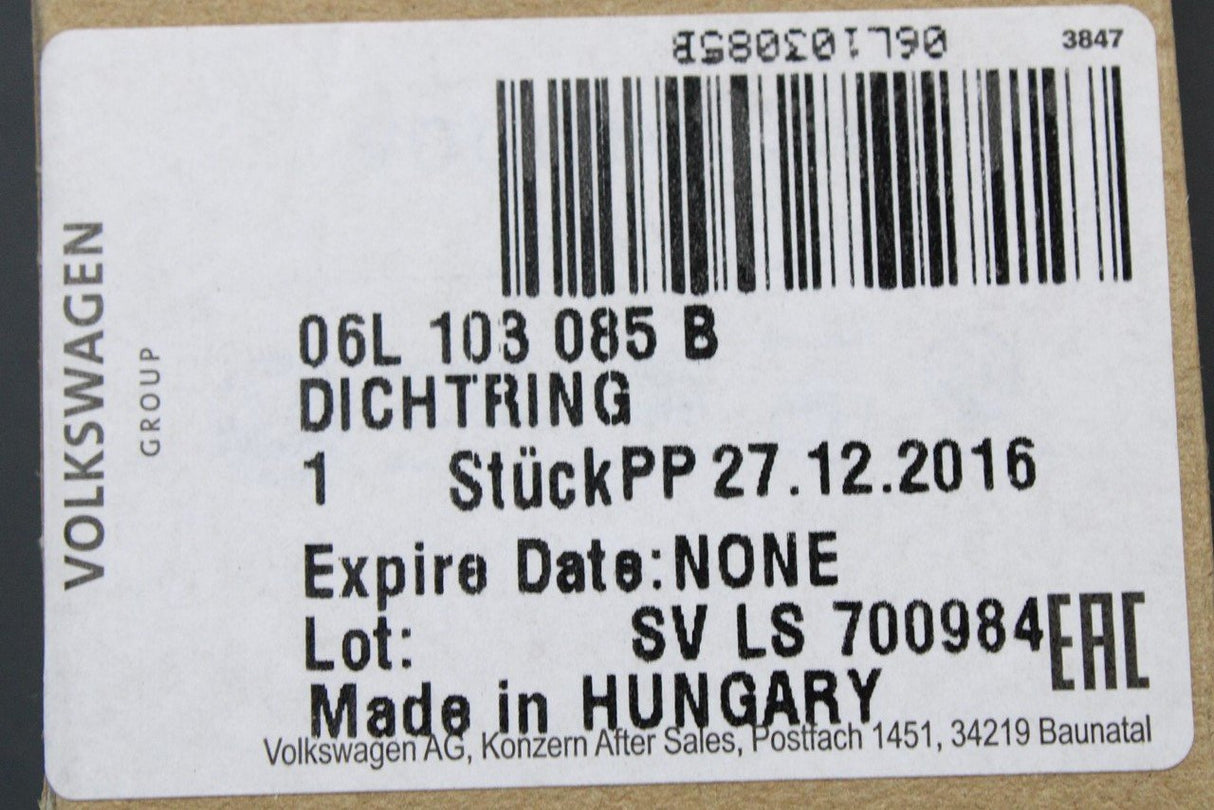 VW Golf MK7 Audi A3 Skoda SEAT crankshaft oil seal (45x60x8) 06L103085B
