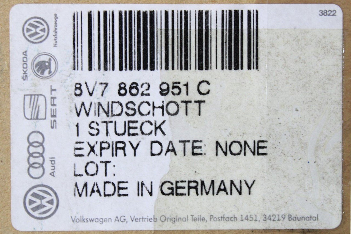 Audi A3 Cabriolet convertible mesh air deflector windbreak 8V7862951C
