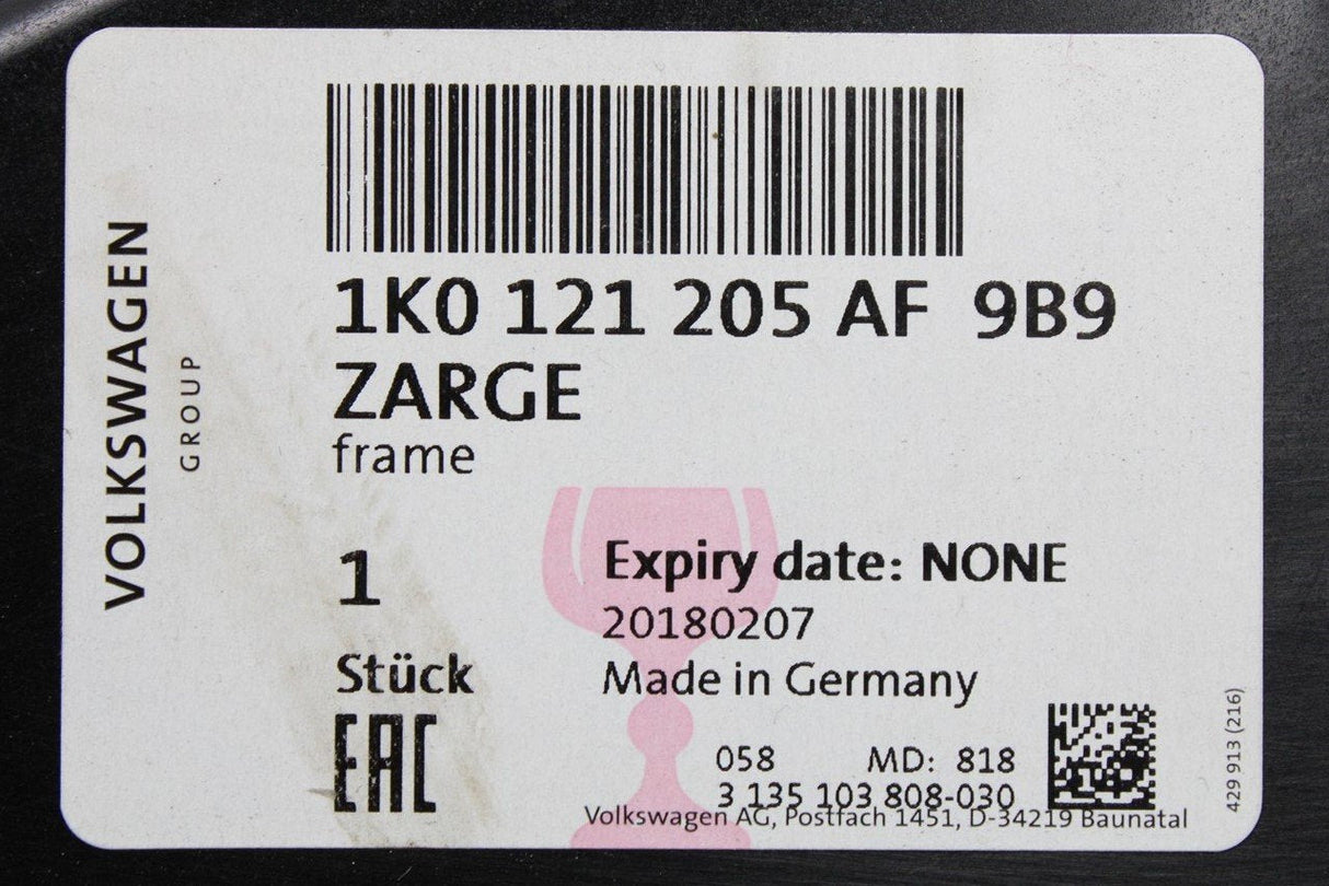 VW Golf Audi A3 Skoda SEAT 2010-2016 Fan ring shroud 1K0121205AF 9B9