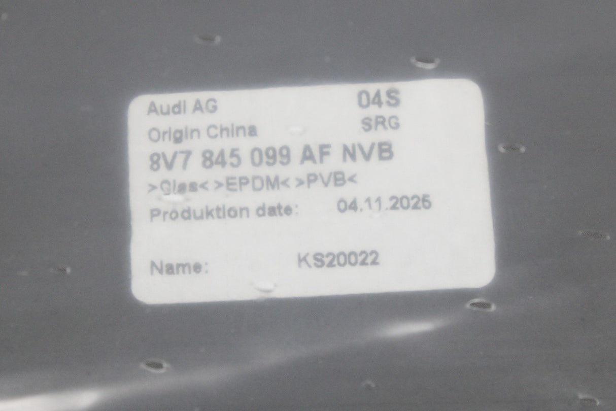 Audi A3 Cabriolet 2015-2021 front windscreen glass 8V7845099AF NVB