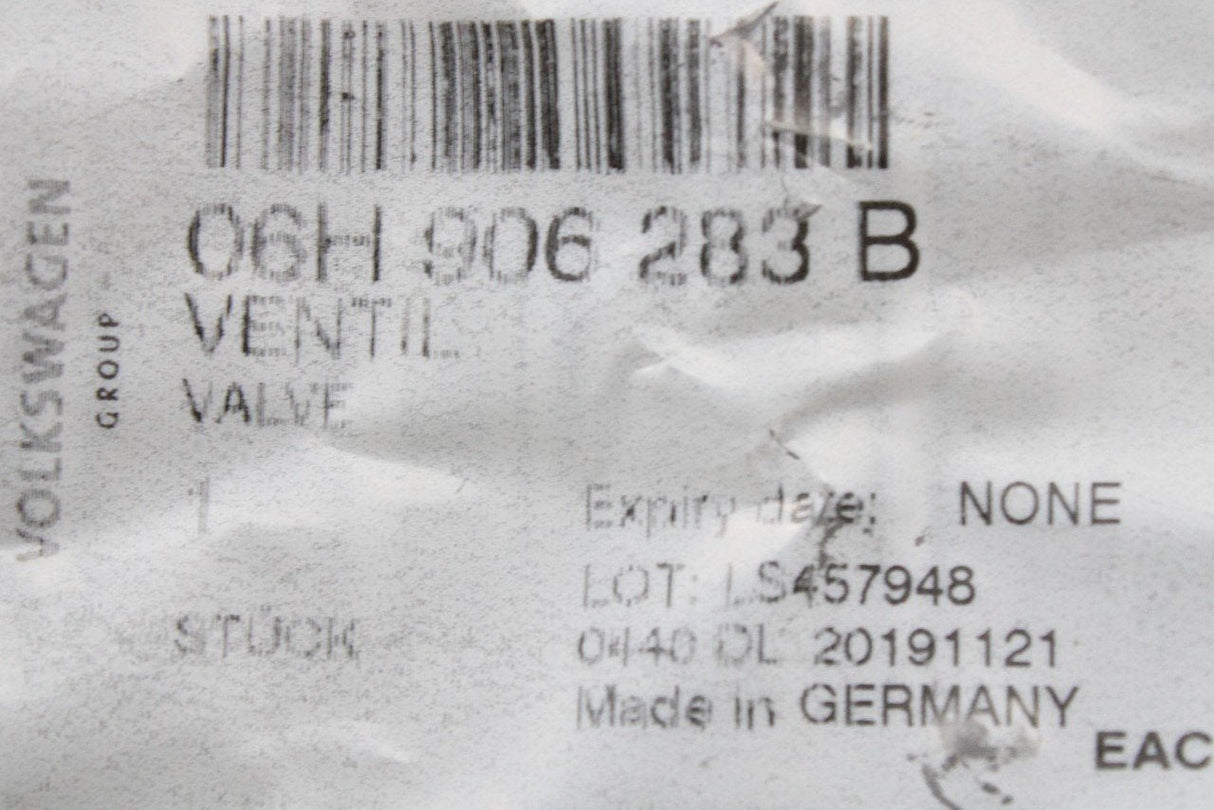 VW Audi Skoda SEAT 2.0 intake vacuum system solenoid valve 06H906283B