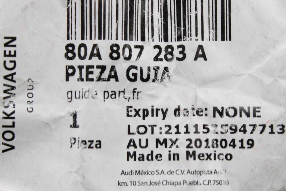 Audi Q5 2017-21 front bumper bracket guide (left) 80A807283A