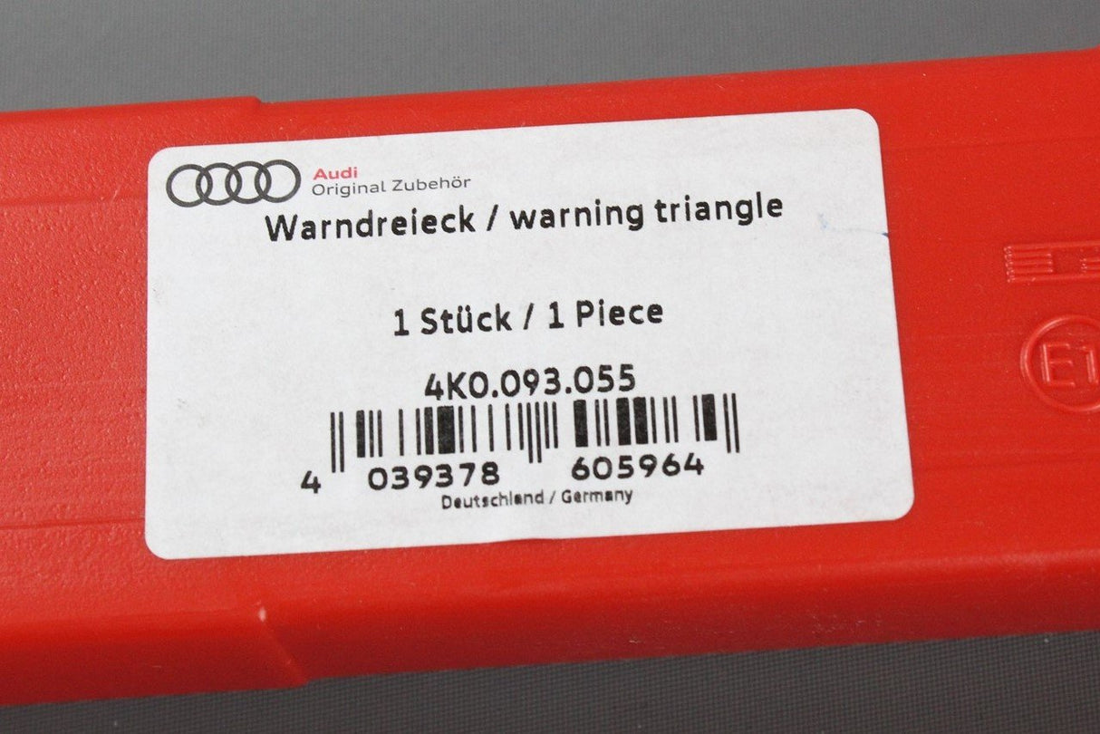 Audi Foldable warning triangle factory safety kit 4K0093055