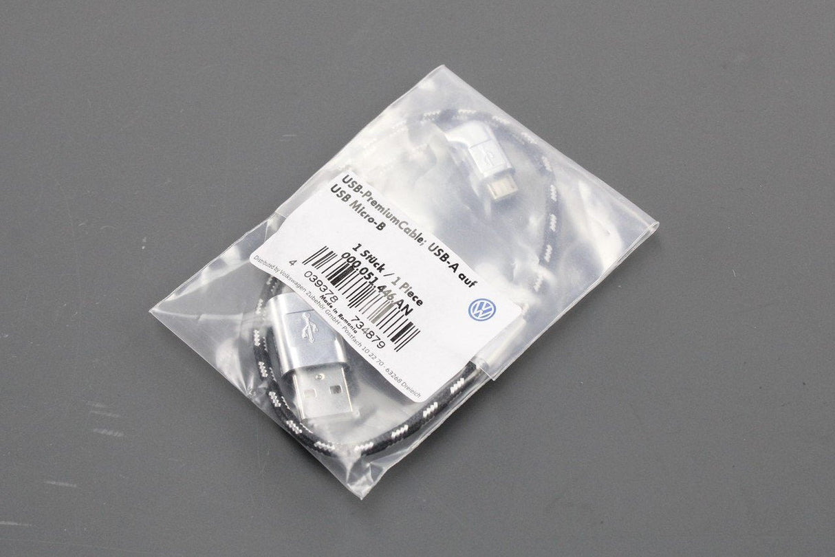 VW Volkswagen USB A to Micro USB cable 30cm 000051446AN