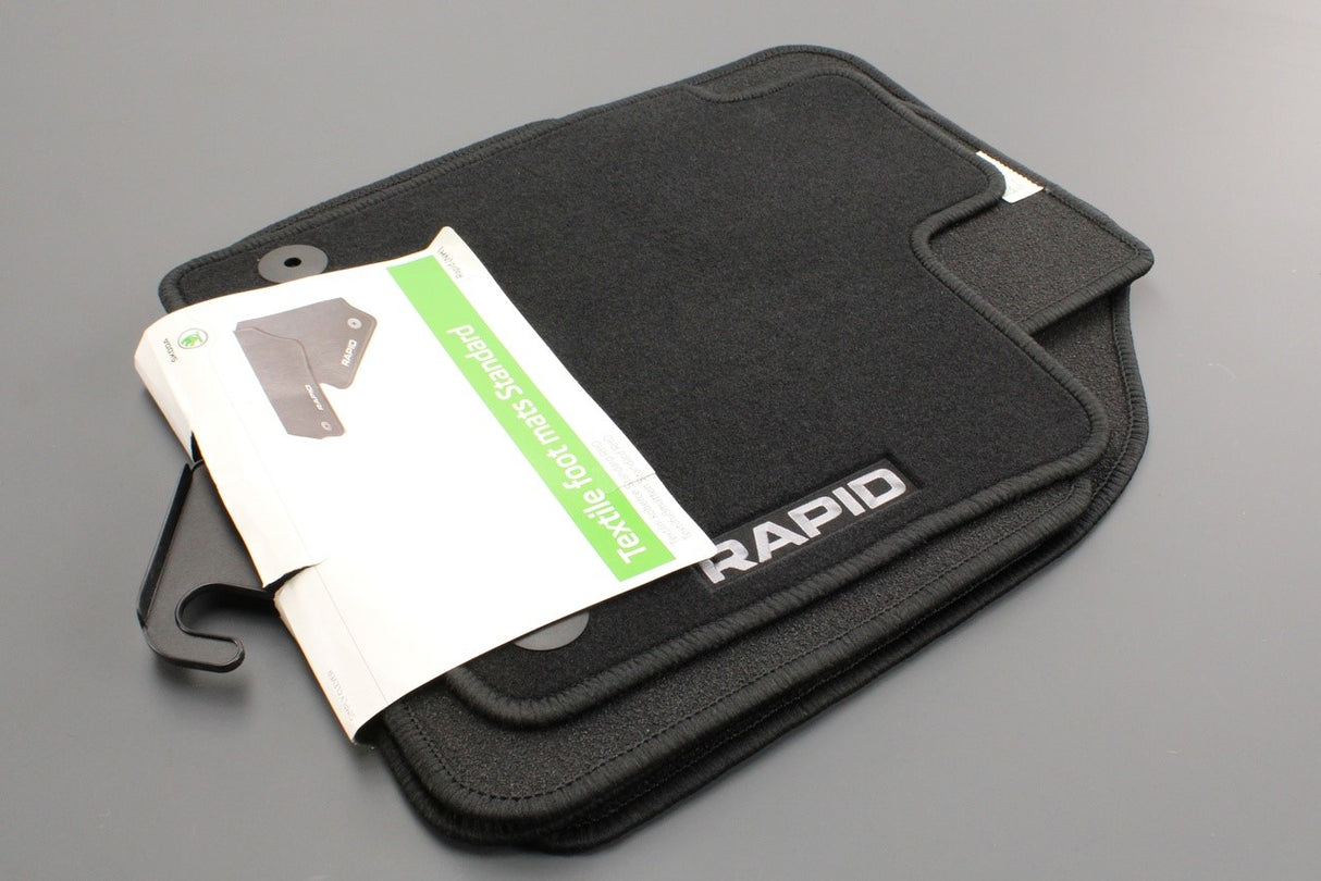 Skoda Rapid 2013-on textile floor mats set 5JC061404E