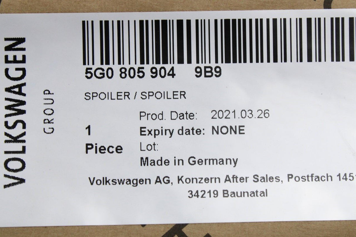 VW Golf Mk7 GTI GTD bumper splitter trim (front right) 5G0805904 9B9