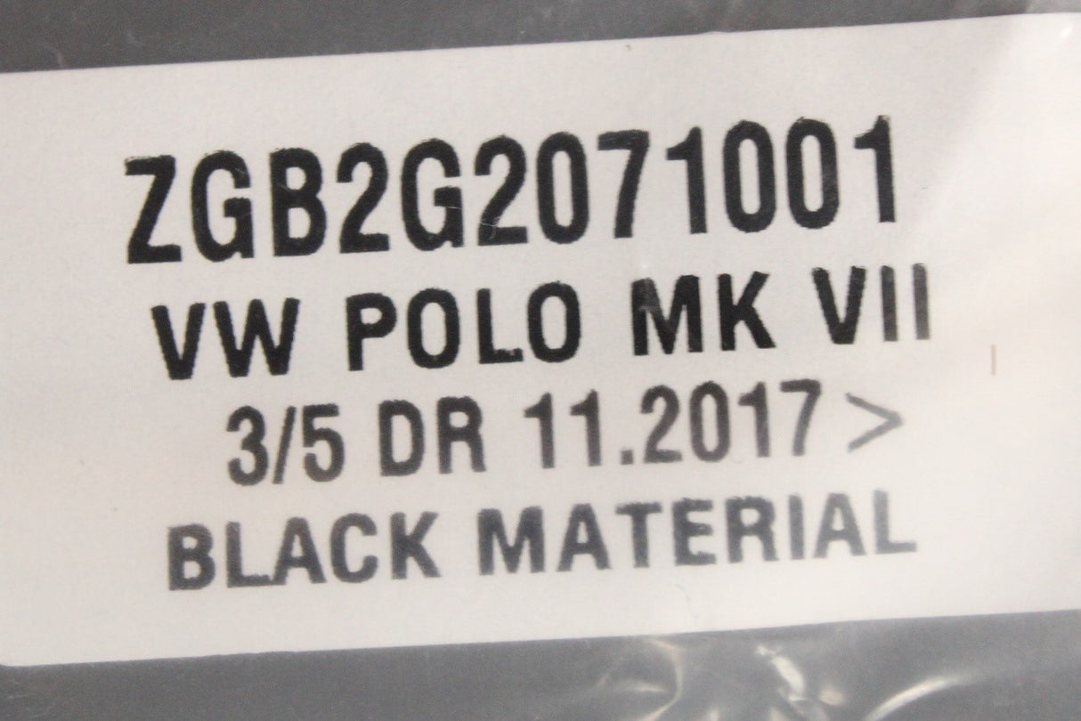 VW Polo AW 2017-21 rear bumper protection trim (black) ZGB2G2071001