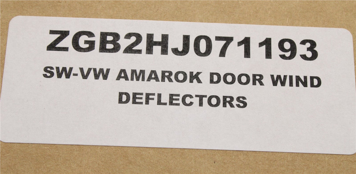 VW Amarok 23-on front & rear wind deflectors (dark smoke) ZGB2HJ071193