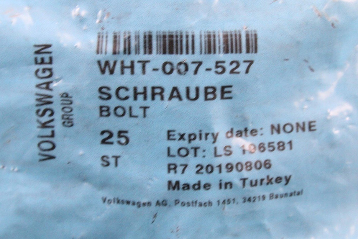 VW Audi Skoda SEAT hexagon head bolt and washer (M6x40) WHT007527