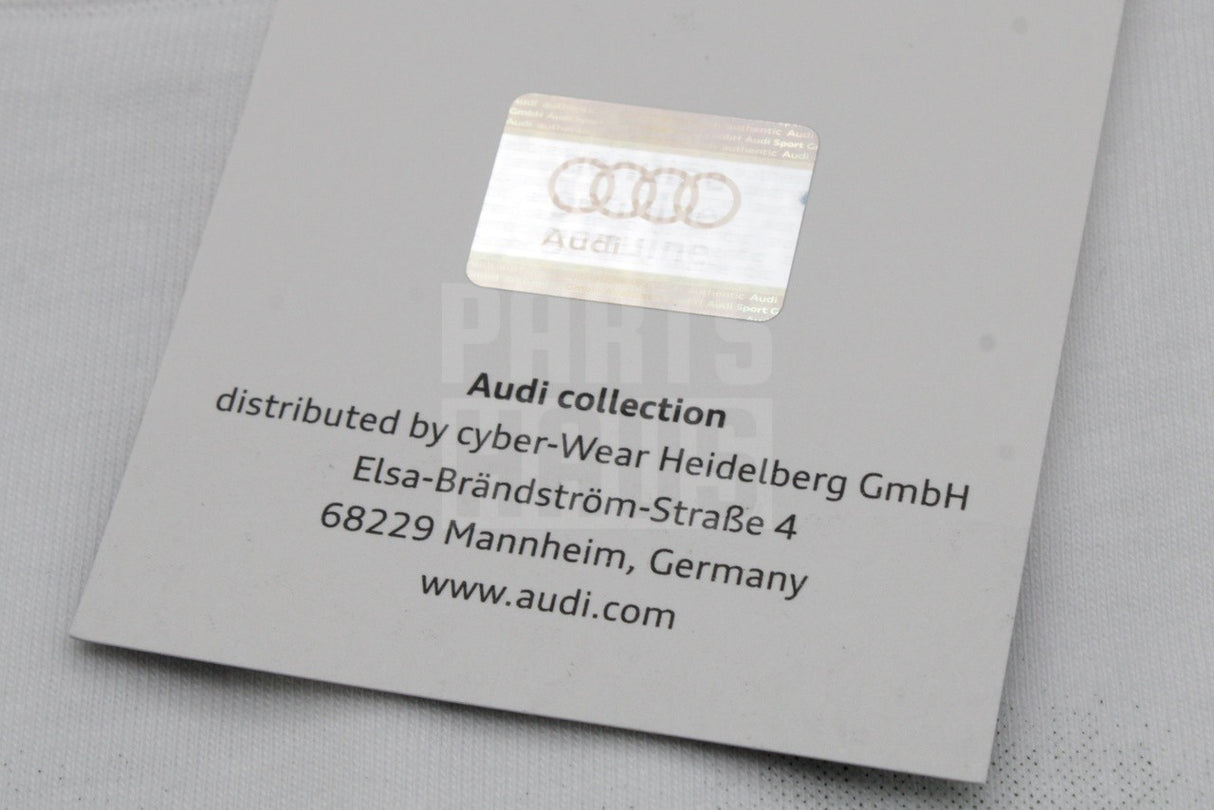 Audi rings logo spray effect white t-shirt (medium) 3132200203