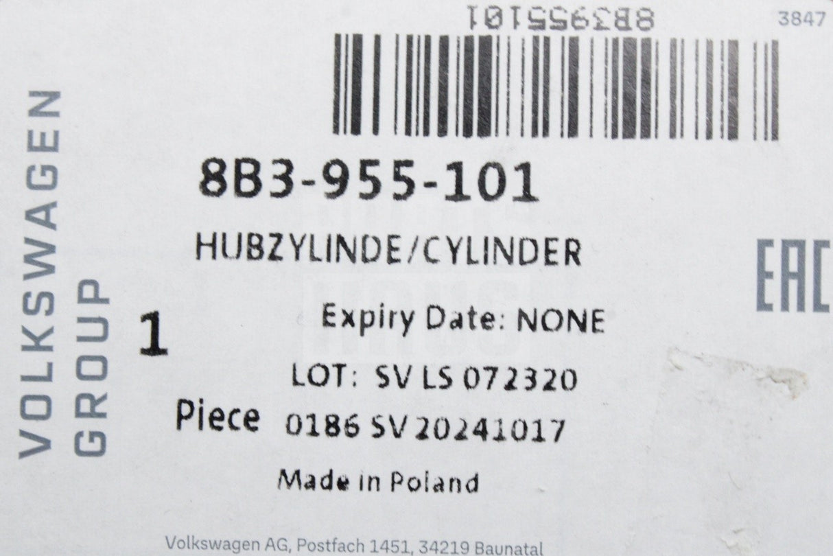 Audi A5 24-on A6 26-on headlight washer jet cylinder (left) 8B3955101