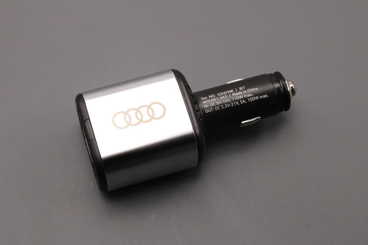 Audi 12V socket to USB C in car power charger 4K0051443