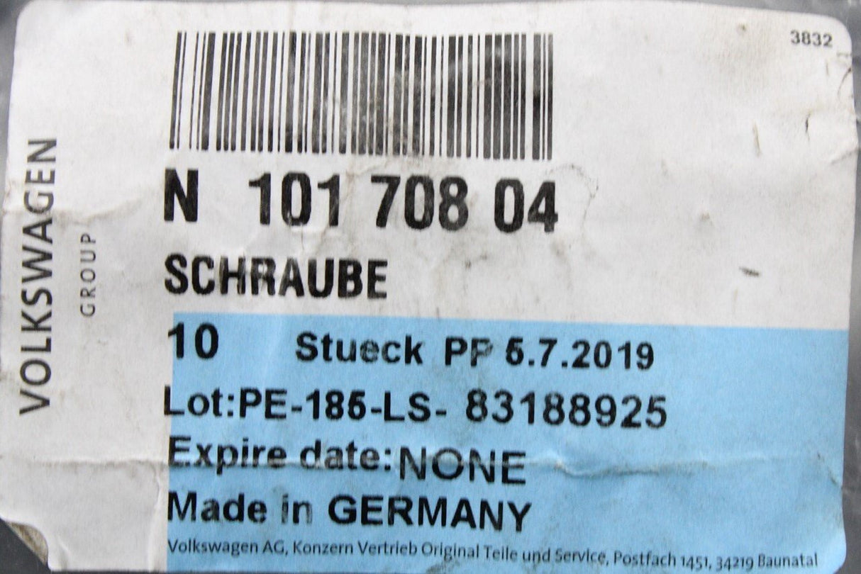 VW Audi Skoda SEAT rear wishbone trailing arm bolt M12 (x1) N10170804