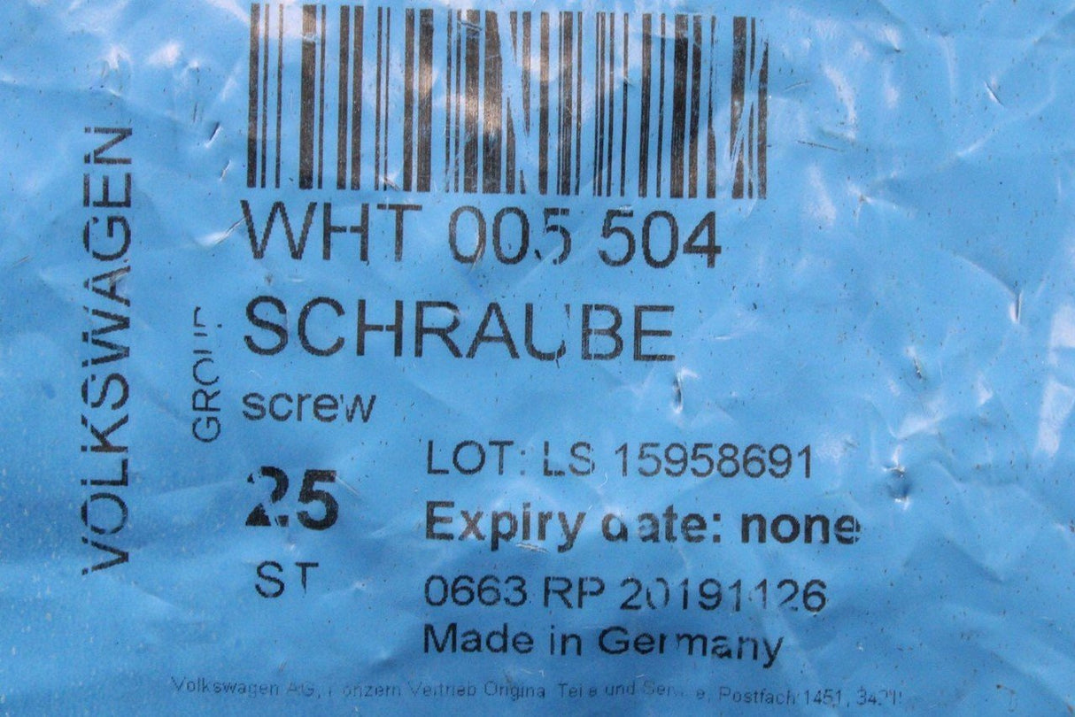 VW Audi Skoda SEAT door lock bolt screw M8x16 (x1) WHT005504