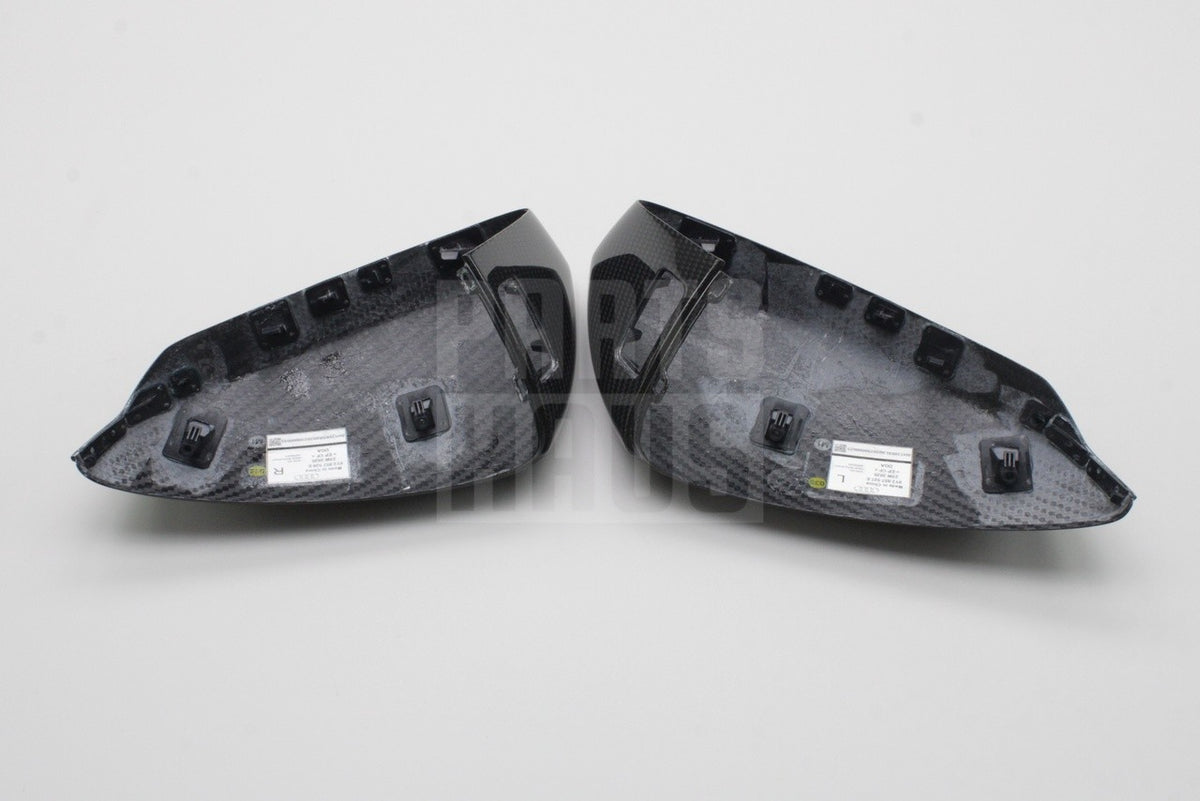 Audi A3 S3 RS3 21-on RHD carbon fibre wing mirror covers set 8Y2072531A 3Q0 / 8Y2072531/532A 3Q0
